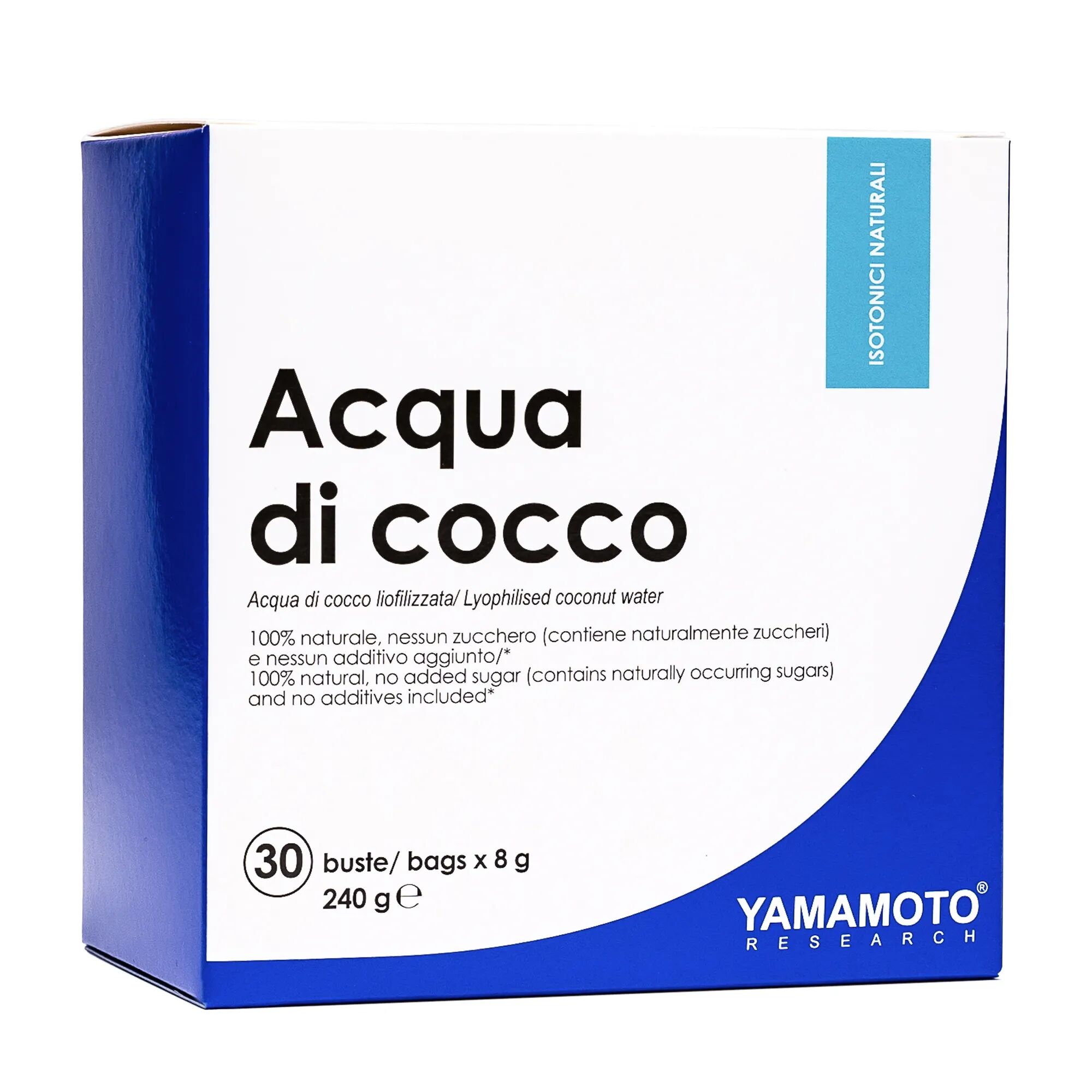 yamamoto research acqua di cocco 30 buste da 8 grammi 