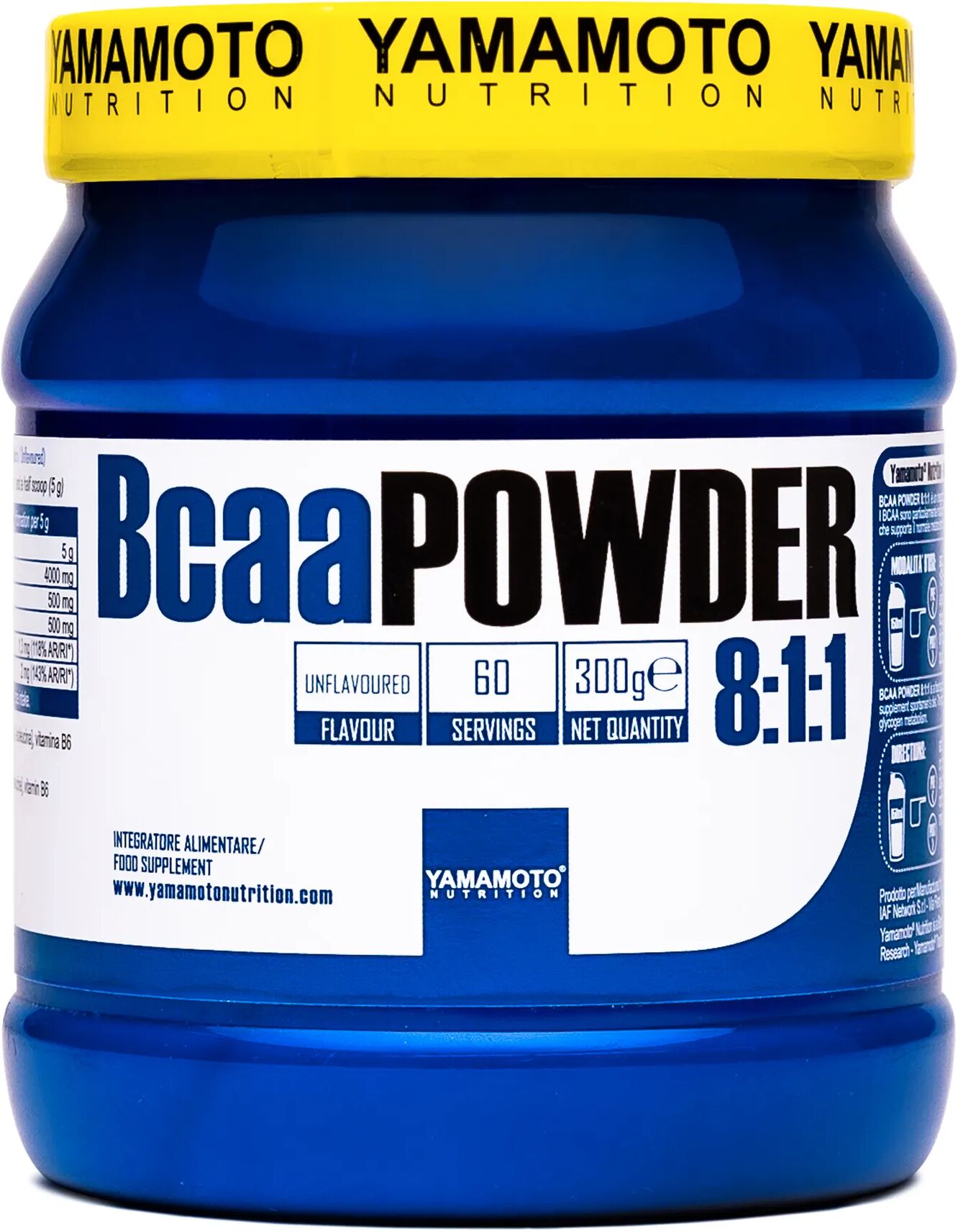 yamamoto nutrition bcaa powder 8:1:1 300 grammi 