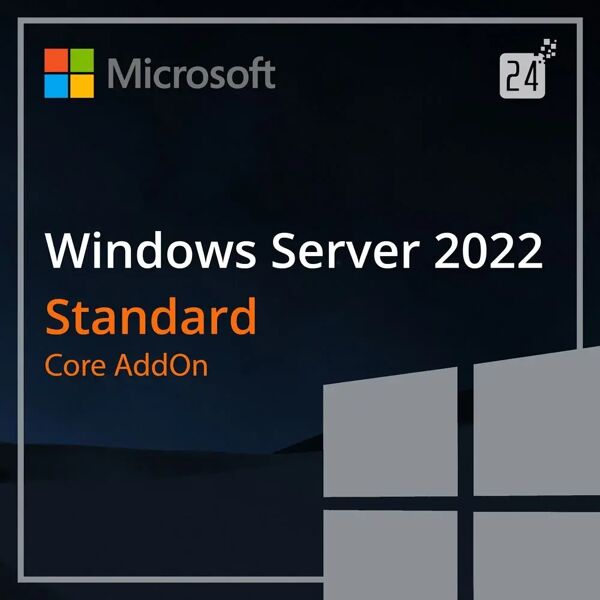 microsoft windows server 2022 standard core addon 16 core