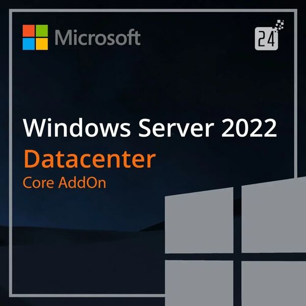 microsoft windows server 2022 datacenter core addon 4 core