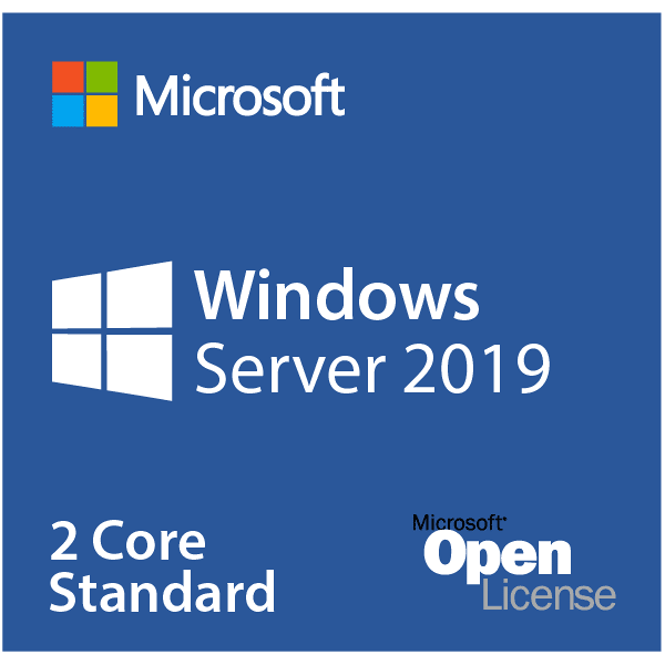 microsoft windows server 2019 datacenter - 2 core add-on license 4 core