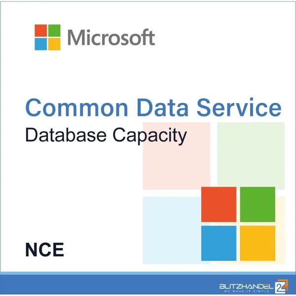 microsoft common data service database capacity nce