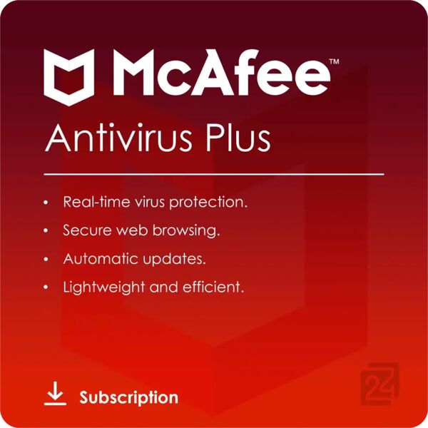 mcafee antivirus plus 2024 illimitato dispositivi 2 anni