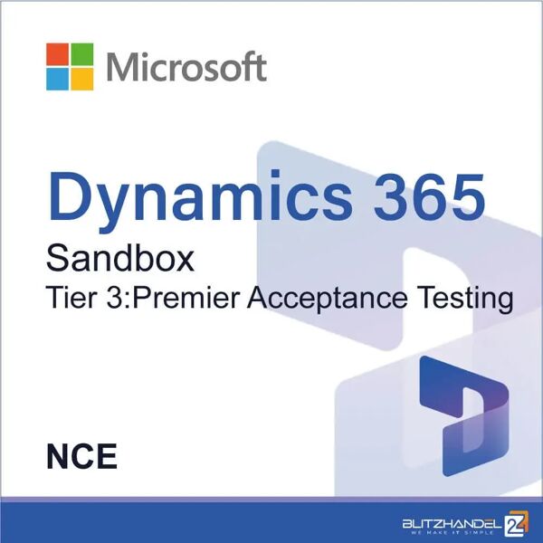 microsoft dynamics 365 operations - sandbox tier 3premier acceptance testing