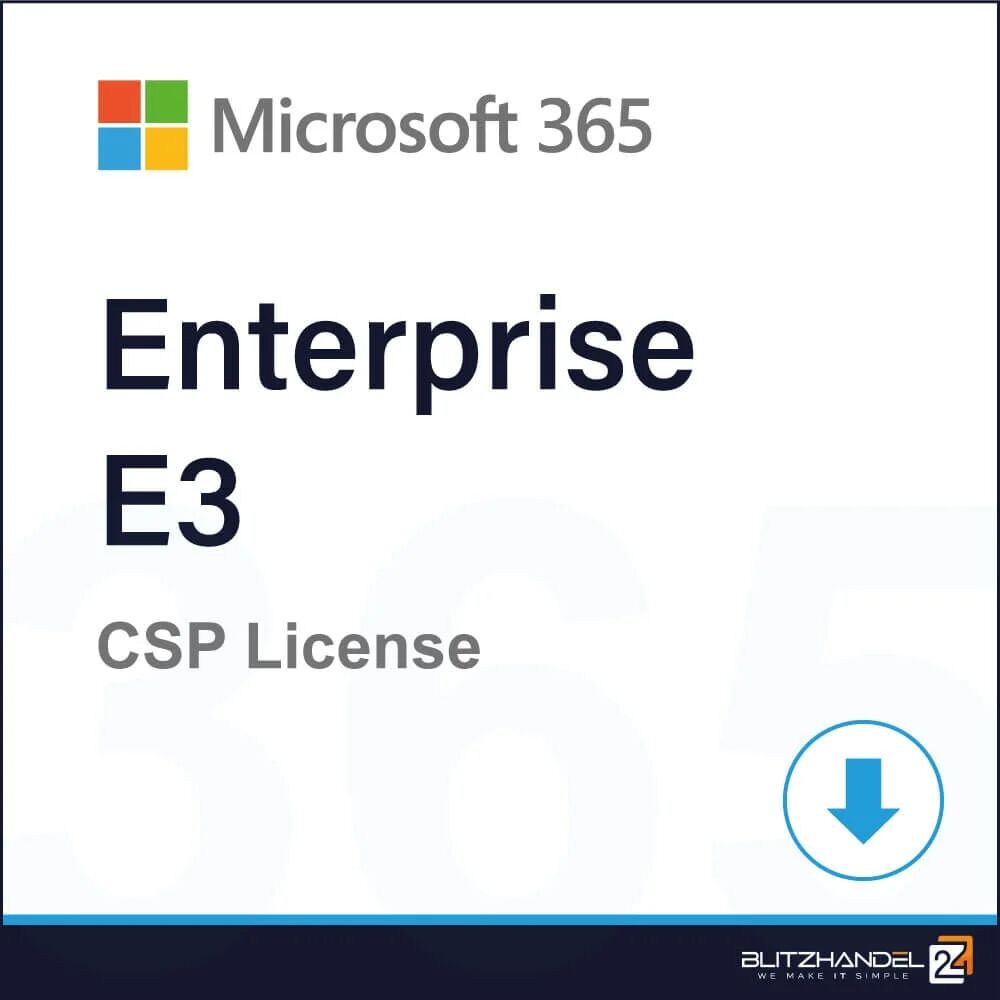 microsoft 365 enterprise e3 csp 25 utente/i