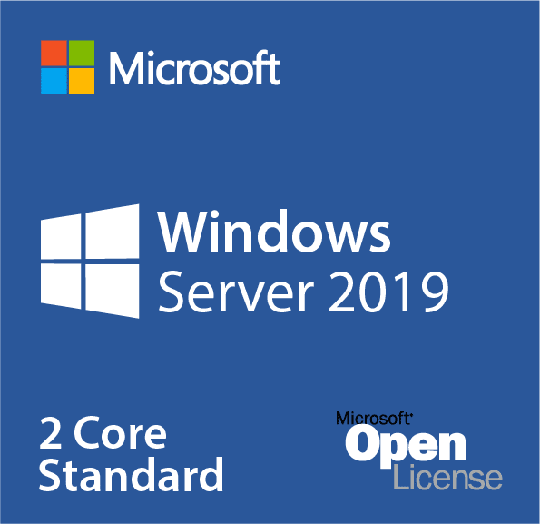 microsoft windows server 2019 standard - 2 core add-on license 4 core