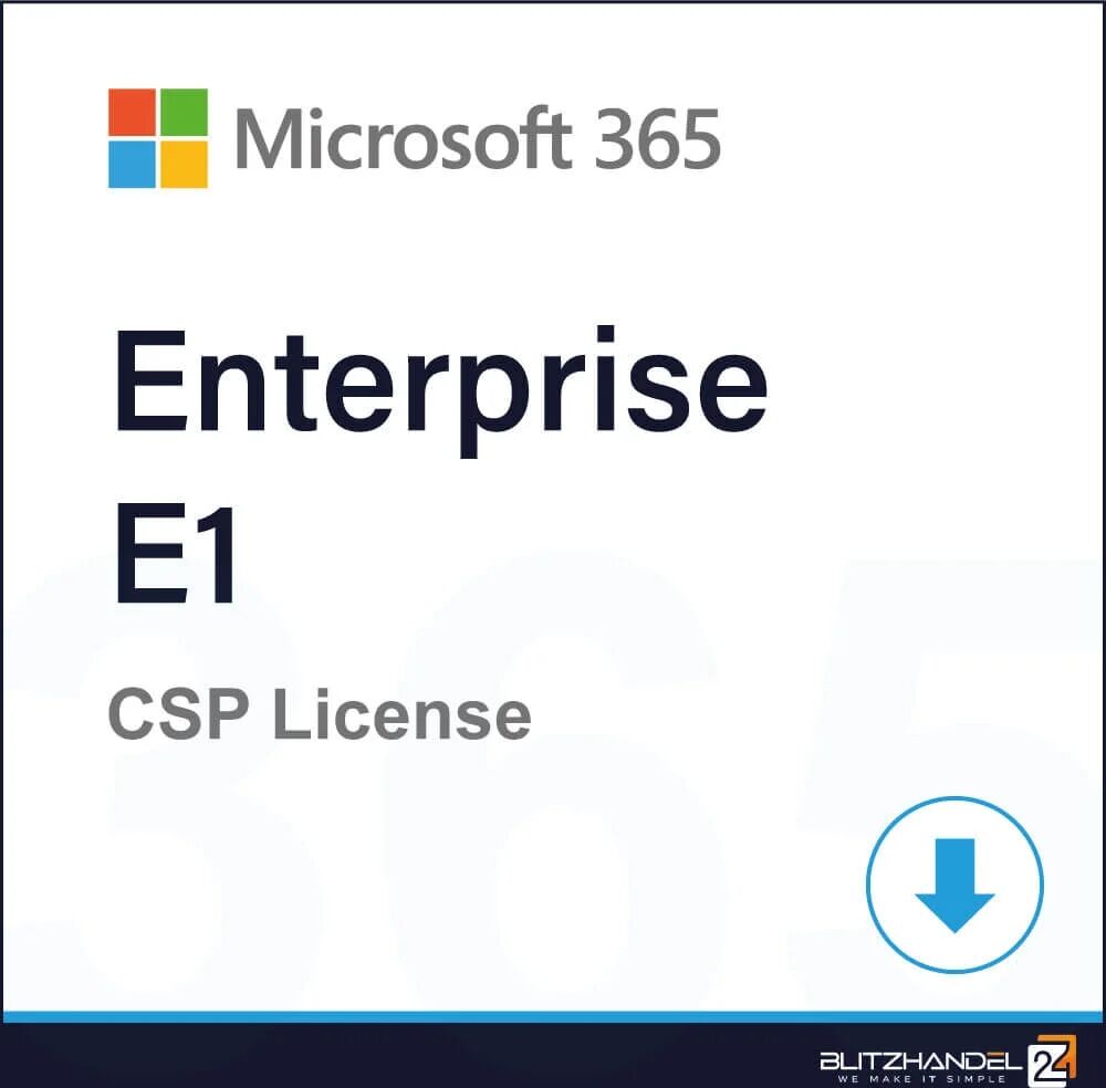 microsoft 365 enterprise e1 csp