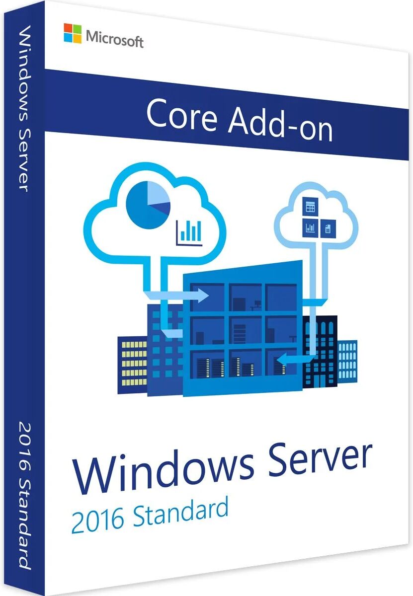 Microsoft Windows Server 2016 Standard Licenza aggiuntiva Core AddOn 2 Core