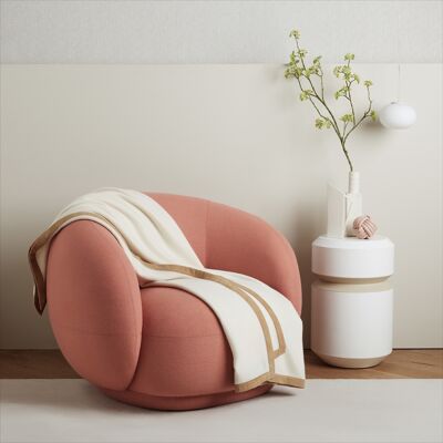 Frette Coperta in cashmere Milk/Camel Taglia Unica Frette Coperta in cashmere Milk/Camel Taglia Unica