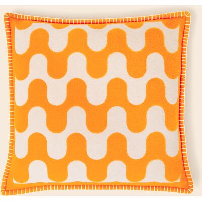 Frette Modernism Cuscino Decorativo 003 Bright Orange/Cream Euro50 Frette Modernism Cuscino Decorativo 003 Bright Orange/Cream Euro50