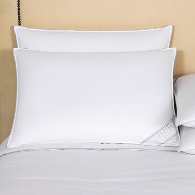 Frette Cortina Cuscino Morbido in Piuma d'Oca Bianco Quadrato65 Frette Cortina Cuscino Morbido in Piuma d'Oca Bianco Quadrato65