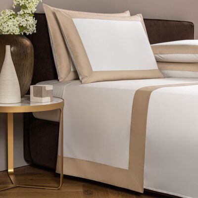 Frette Bold Set di Biancheria in Beige - Completo letto Frette Bold Set di Biancheria in Beige - Completo letto