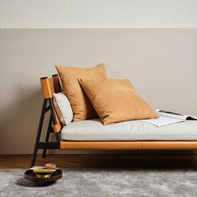 Frette Suede Cuscino Decorativo Camel Quadrato65 Frette Suede Cuscino Decorativo Camel Quadrato65