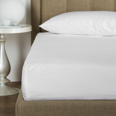 Frette Lenzuolo sotto con angoli in raso di cotone Bianco Matrimoniale Frette Lenzuolo sotto con angoli in raso di cotone Bianco Matrimoniale