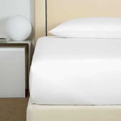 Frette Lenzuolo sotto con angoli in raso di cotone Milk Singolo Frette Lenzuolo sotto con angoli in raso di cotone Milk Singolo
