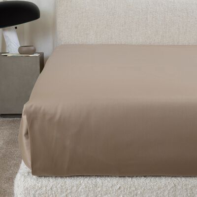 Frette Yarn Dyed Cotton Sateen Lenzuolo sotto Taupe/Savage Beige Matrimoniale Frette Yarn Dyed Cotton Sateen Lenzuolo sotto Taupe/Savage Beige Matrimoniale