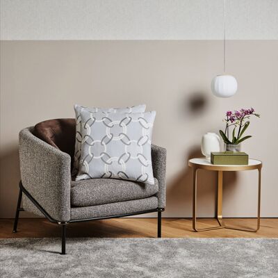 Frette Chains Cuscino Decorativo Grey/Ivory Quadrato50 Frette Chains Cuscino Decorativo Grey/Ivory Quadrato50