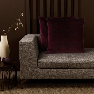 Frette Luxury Cashmere Velvet Cuscino Decorativo Prugna Quadrato65 Frette Luxury Cashmere Velvet Cuscino Decorativo Prugna Quadrato65