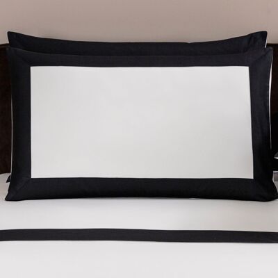 Frette Bold Federa Milk/Nero Oxford Frette Bold Federa Milk/Nero Oxford
