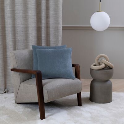 Frette Luxury Wool Velvet Cuscino Decorativo Rainy Sky Quadrato50 Frette Luxury Wool Velvet Cuscino Decorativo Rainy Sky Quadrato50