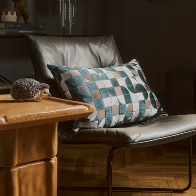 Frette Avant Garde Cuscino Decorativo Forest Green/Dusty Azure Boudoir Frette Avant Garde Cuscino Decorativo Forest Green/Dusty Azure Boudoir