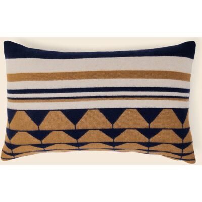 Frette Deco Cuscino Decorativo 003 Blue/Tan Boudoir Frette Deco Cuscino Decorativo 003 Blue/Tan Boudoir