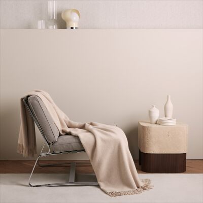Frette Knop Plaid - Grigio - Misura Unica Beige - Cashmere Frette Knop Plaid - Grigio - Misura Unica Beige - Cashmere