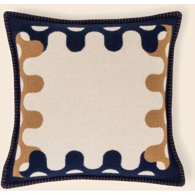 Frette Modernism Cuscino Decorativo 002 Blue/Tan Euro50 Frette Modernism Cuscino Decorativo 002 Blue/Tan Euro50