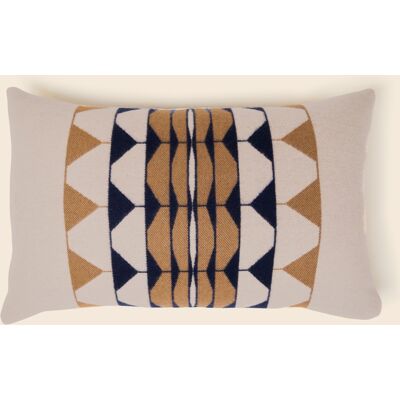 Frette Deco Cuscino Decorativo 002 Cream/Blue Boudoir Frette Deco Cuscino Decorativo 002 Cream/Blue Boudoir