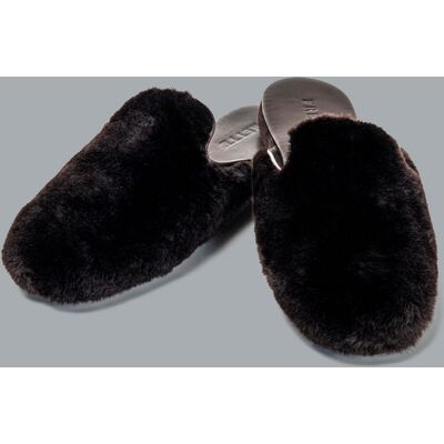 Frette Shearling Pantofole Testadi Moro 37 Frette Shearling Pantofole Testadi Moro 37