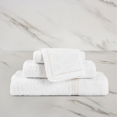 Frette Triplo Bourdon Lavetta Bianco/Milk Lavetta Frette Triplo Bourdon Lavetta Bianco/Milk Lavetta