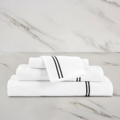 Frette Classic Lavetta Bianco/Grigio Cenere Lavetta Frette Classic Lavetta Bianco/Grigio Cenere Lavetta