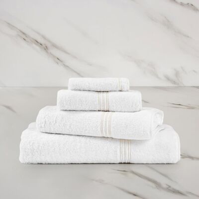 Frette Triplo Bourdon Asciugamano White/Milk Asciugamano Frette Triplo Bourdon Asciugamano White/Milk Asciugamano