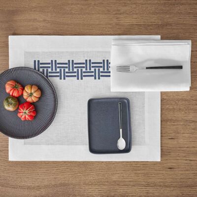 Frette Basket Weave Set da tavola Acquamarina/Blue Taglia Unica Frette Basket Weave Set da tavola Acquamarina/Blue Taglia Unica