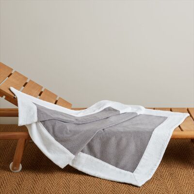 Asciugamano Frette Lido - Cotone, Morbido, Bordi a Contrasto - Spiaggia, Bagno, Bianco, Grigio Asciugamano Frette Lido - Cotone, Morbido, Bordi a Contrasto - Spiaggia, Bagno, Bianco, Grigio