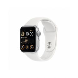 Apple Watch Se Gps 40mm Argento Cassa In Alluminio Con Bianco Sport Band - Mnjv3ty/a