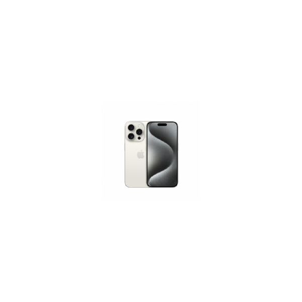 apple iphone 15 pro 256gb white titanium - mtv43ql/a