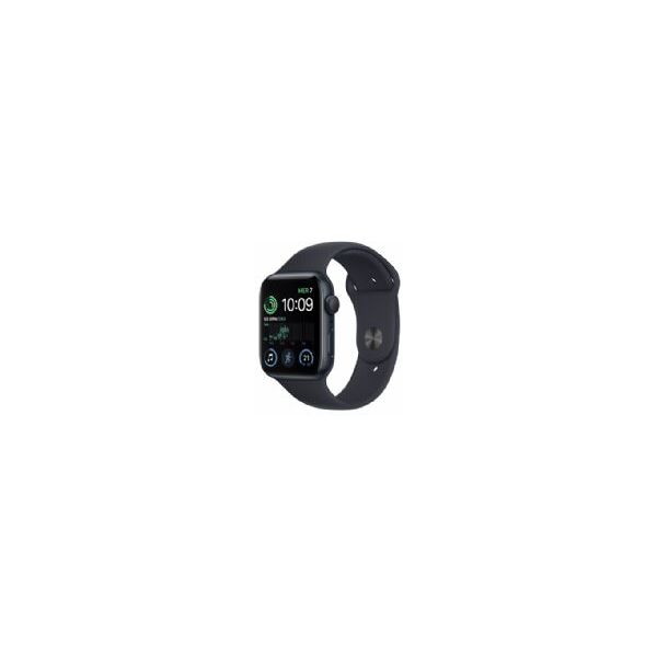 apple watch se gps 44mm mezzanotte cassa in alluminio con mezzanotte sport band - mnk03ty/a