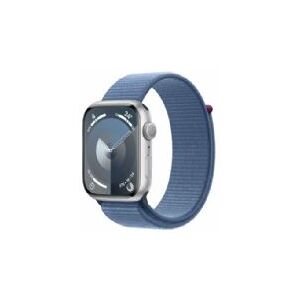 Apple Watch Series 9 Gps 45mm Silver Aluminium Case With Winter Blue Sport Loop - Mr9f3ql/a