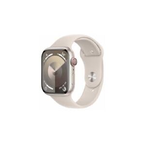 Apple Watch Seriesâ 9 Gps + Cellular 45mm Starlight Aluminium Case With Starlight Sport Band - M/l - Mrm93ql/a