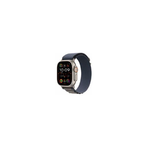 apple watch ultra 2 gps + cellular, 49mm titanium case with blue alpine loop - small - mrek3ty/a