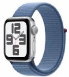 Apple Watch Se Gps 40mm Silver Aluminium Case With Winter Blue Sport Loop - Mre33ql/a