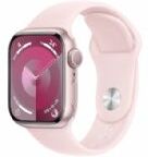 Apple Watch Series 9 Gps 41mm Pink Aluminium Case With Light Pink Sport Band - S/m - Mr933ql/a