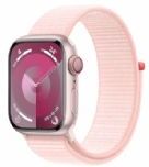 Apple Watch Seriesâ 9 Gps + Cellular 41mm Pink Aluminium Case With Light Pink Sport Loop - Mrj13ql/a