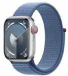 Apple Watch Seriesâ 9 Gps + Cellular 41mm Silver Aluminium Case With Winter Blue Sport Loop - Mrhx3ql/a