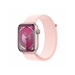 Apple Watch Seriesâ 9 Gps + Cellular 45mm Pink Aluminium Case With Light Pink Sport Loop - Mrmm3ql/a