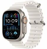 Apple Watch Ultra 2 Gps + Cellular, 49mm Titanium Case With White Ocean Band - Mrej3ty/a