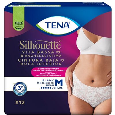 Tena Silhouette Plus Bianco Medio - Assorbenti per Incontinenza Tena Silhouette Plus Bianco Medio - Assorbenti per Incontinenza