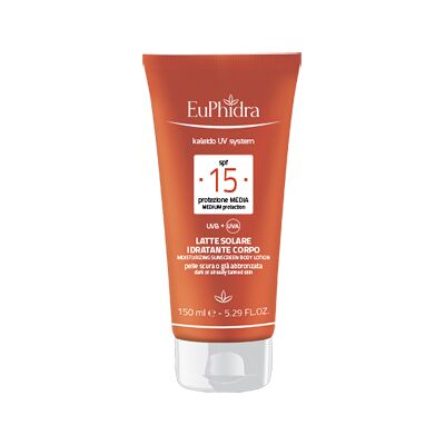 Euphidra SPF15 Latte Idratante Solare per il Corpo - Protezione Solare Euphidra SPF15 Latte Idratante Solare per il Corpo - Protezione Solare