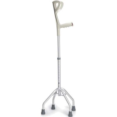 MORETTI SpA Quadripode Brio In Alluminio Anodizzato Con Appoggio Antribrachiale Impugnatura Anatomica MORETTI SpA Quadripode Brio In Alluminio Anodizzato Con Appoggio Antribrachiale Impugnatura Anatomica
